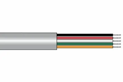 Genuine Alpha M16149LW-SL199 PVC Control Cable for Stationary or Minimal Flex Applications - OPEN WIRE 16 Awg 49 Conductor - Blue Conductor Insulation
