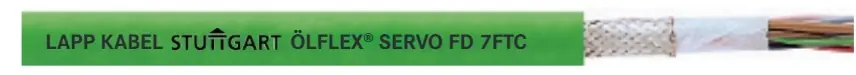 1034116 - LAPP ÖLFLEX® SERVO FD 7FTC Shielded Continuous Flex Encoder/ Feedback Cable - 20 & 24 & 26 (4) AWG - 3 pair - Green TPE Jacket High Quality