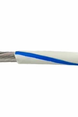 1856 WU001 - Alpha Wire MIL-W-16878E/1/Type B/MIL-W-76B/Type LW PVC Hook-Up/Lead Wire - 20 AWG - 7/28 Stranded Conductor - Tinned Copper - 600V - White/Blue - 1000ft Last Chance