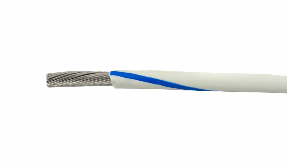 Buy Direct 3050 WU001 - Alpha Wire UL 1007/UL 1569 PVC Hook-Up/Lead Wire - 24 AWG - 7/32 Stranded Conductor - Tinned Copper - 300V - White/Blue - 1000ft