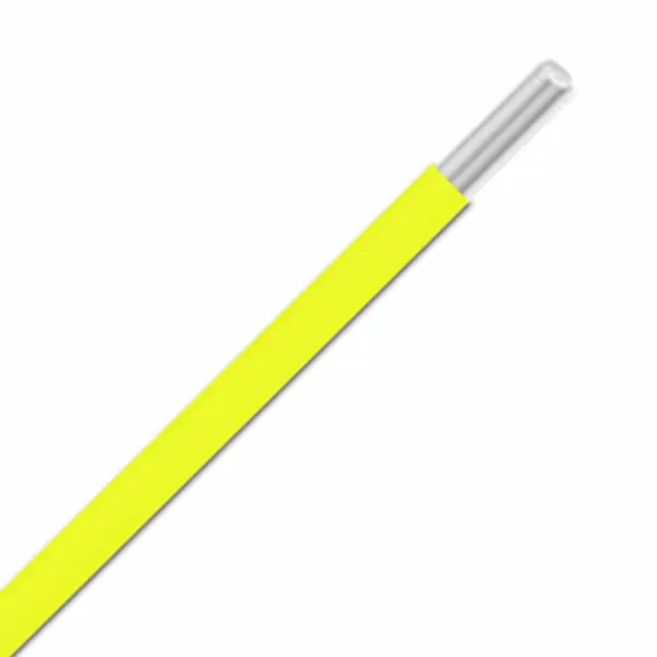 Sale 782201 YL005 - Alpha Wire UL 1015/UL 1230 PVC Hook-Up/Lead Wire - 22 AWG - Solid Conductor - Tinned Copper - 600V - Yellow - 100ft