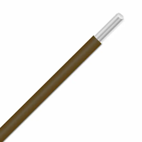 1561/24 BR001 - Alpha Wire MIL-W-76B/Type MW PVC Hook-Up/Lead Wire - 24 AWG - Solid Conductor - Tinned Copper - 1000V - Brown - 1000ft Top Rated
