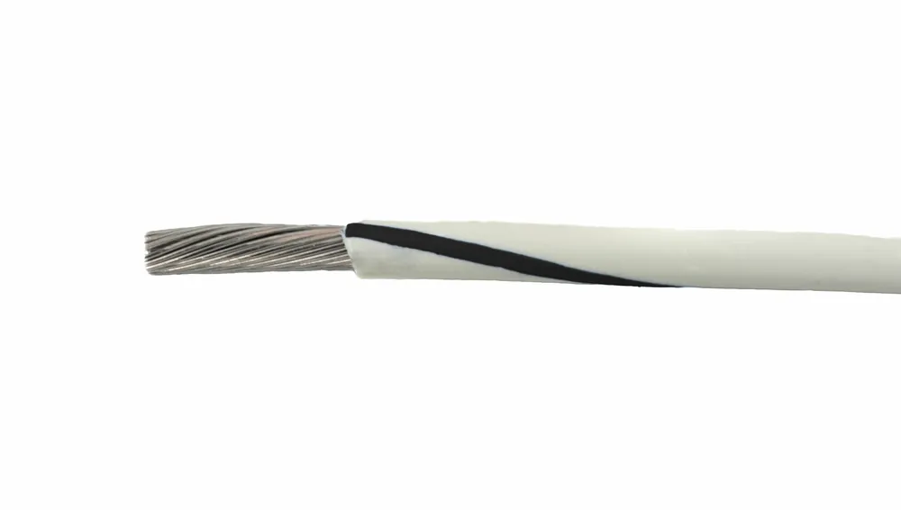 Best Choice 1854/19 WB001 - Alpha Wire MIL-W-16878E/1 PVC Hook-Up/Lead Wire - 24 AWG - 19/36 Stranded Conductor - Tinned Copper - 600V - White/Black - 1000ft