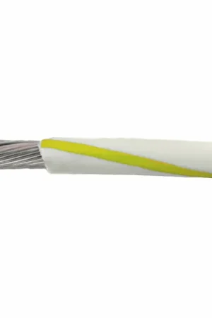 1855/19 WY005 - Alpha Wire MIL-W-16878E/1 PVC Hook-Up/Lead Wire - 22 AWG - 19/34 Stranded Conductor - Tinned Copper - 600V - White/Yellow - 100ft One Day Deal