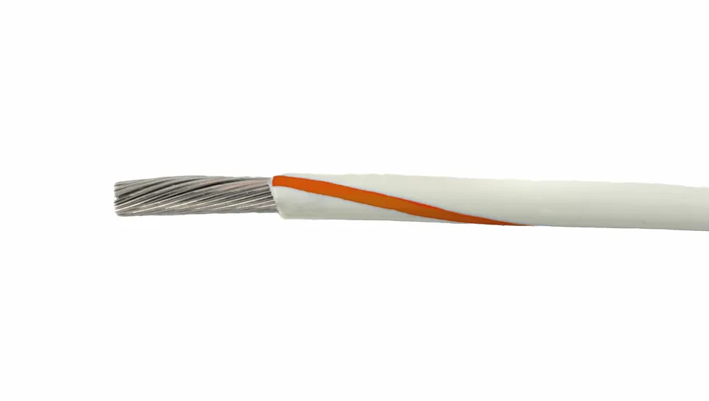 Hassle-Free Returns 1857/19 WO005 - Alpha Wire MIL-W-16878E/1 PVC Hook-Up/Lead Wire - 18 AWG - 19/30 Stranded Conductor - Tinned Copper - 600V - White/Orange - 100ft