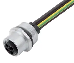 Bargain 44423147 - LAPP EPIC® POWER M12 Panel Mount Base - Pre-Wired Female Connector