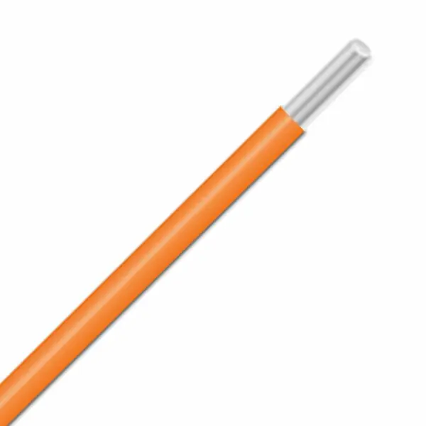 Clearance 2854/1 OR005 - Alpha Wire - UL 1213 - PTFE Wire - MIL-W-16878E Type E - 24 AWG - PTFE Insulation - Solid Conductor -Silver Coated Copper - 600V - Orange - 100ft