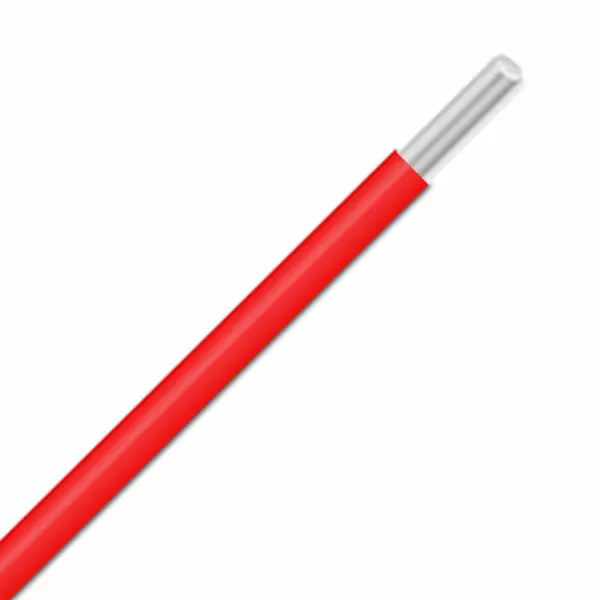 2857/1 RD001 - Alpha Wire - UL 1213 - PTFE Wire - MIL-W-16878E Type E - 18 AWG - PTFE Insulation - Solid Conductor -Silver Coated Copper - 600V - Red - 1000ft High Quality