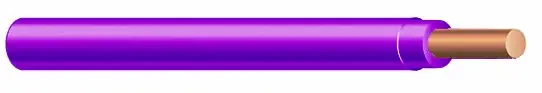 High Quality THHN Building Wire - 14 AWG - Violet - Solid Conductor