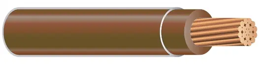 Final Sale THHN Building Wire - 4 AWG - Brown - Stranded Conductor