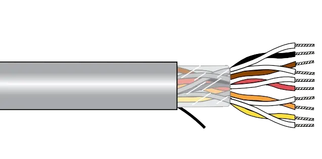 Hot Deal Alpha EcoCable® Mini Unshielded Multipair Cable - 28 AWG 3 Pair - Slate - 300V - 1000 ft