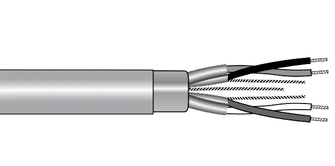 Alpha EcoCable® Mini Foil Shield Multipair Cable - 24 AWG 9 Pair - Slate - 300V - 1000 ft Seasonal Sale