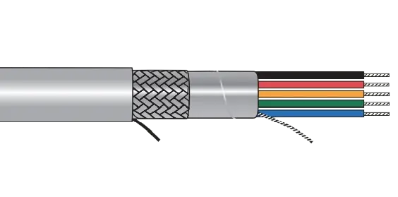Weekend Sale Alpha EcoFlex SupraShield Multiconductor Cable - 18 AWG 3 Conductor - Slate - 1000 ft
