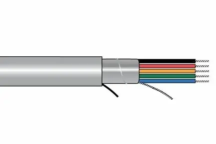 Alpha Xtra-Guard®1 Foil Shield Multiconductor Cable - 18 AWG 25 Conductor - Slate - 300V - 500 ft Super Sale