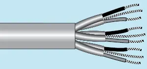 Alpha Essentials Multi-Pair Cable - Foil Shield - 22 AWG 4 Pair - Gray - 300V - 100ft - Alpha 6054C SL005 Top Rated