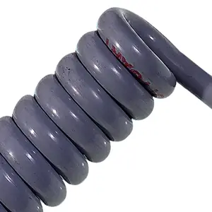 Hassle-Free Returns 70002658 LAPP ÖLFLEX® SPIRAL 400 P Retractable Coiled Cable (59" - 177" length) - Unshielded - 18 AWG 4 Conductor - Gray