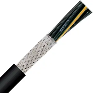1123476 - LAPP ÖLFLEX® CLASSIC 135 CH BK Flexible Power and Control Cable - Foil Tape, Tinned Copper Braid - 14 AWG 2 Conductors - Black Budget
