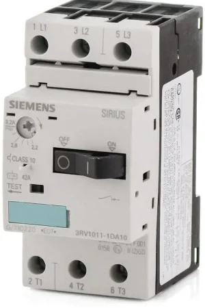 Sale Siemens 3RV1011-1DA10 - 3.2A 3 Pole Motor Protection Circuit Breaker