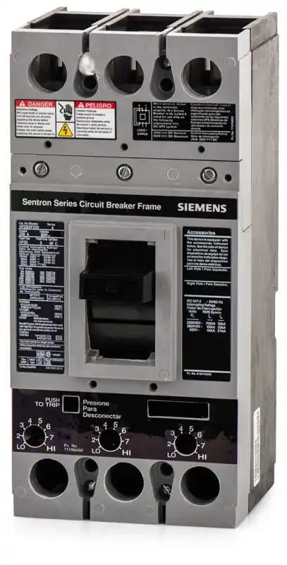 Certified Siemens HFD63F250 3 Pole Circuit Breaker Frame