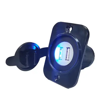 Professional Grade A1-USB2-1-B-PS Switch Components – USB-A Dual Port 2.1A Shared Panel Mount