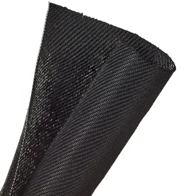 Grab Now F6V1.50TB TechFlex Wrap, F6, Woven, Flame Retardant, 1-1/2 Inch, Black w/White Tracer
