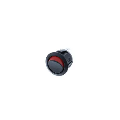 RA1-1A-DC-2-R Switch Components – Round Rocker 2P SPST OFF-ON Black & Red Weekend Sale