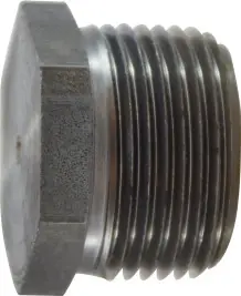 Midland Metal 67777 Solid Hex Head Plug, 1-1/2 in MNPT, Steel, Black, 150 lb New Release