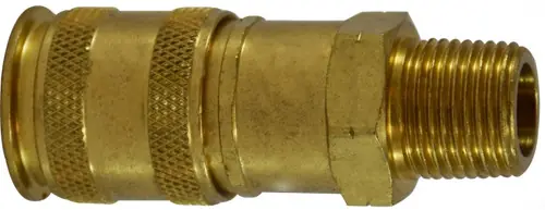 Midland Metal 28579 Universal Coupler, 1/4 in MNPTF, Brass Save Now