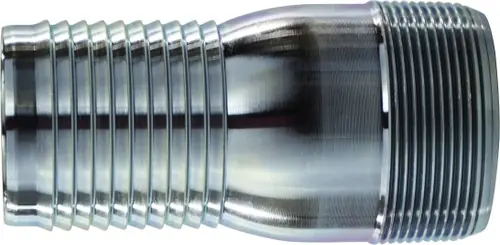 Affordable Midland Metal 973874 Combination Nipple, 1-1/2 in Hose Barbed x 1-1/2 in MIP, 3-7/8 in L, Steel, Zinc-Plated