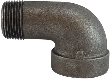 Weekend Sale Midland Metal 69166 90 deg Street Elbow, 1-1/4 in MPT x 1-1/4 in FPT, Iron, Black, XH Schedule, 300 lb