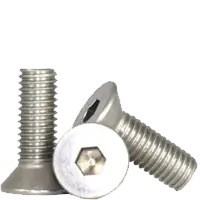 Genuine 1/4"-28 x 3/4" Flat Head Socket Cap Screws, Non-Standard, 18-8 Stainless Steel A2, Fine (UNF), Qty 100