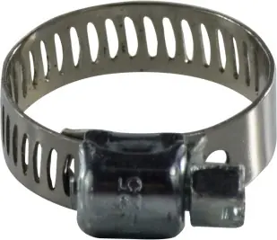 Midland Metal 300 Series 300010 Miniature Worm Gear Clamp, 1/2 in Minimum Clamp Diameter, Carbon Steel Weekend Sale