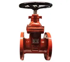 Premium Midland Metal 9600FL25 Resilient Seated Gate Valve, 2-1/2 in Nominal, Flanged x Flanged Connection