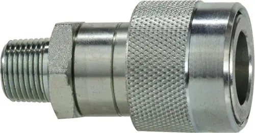 Midland Metal KZEB14SM Thread Lock Hydraulic Jack Coupling, 1/4 in MNPT x 1/4 in, Steel Exclusive Offer