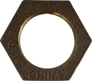 Midland Metal 44703LF Hex Locknut, 1/2 in FPT, Bronze Holiday Sale