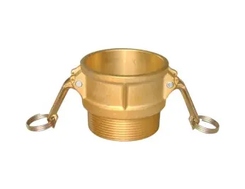 Premium Buchanan Rubber CGB-400-B1 Cam and Groove Coupler, 4 in Type B x 4 in MNPT, Brass
