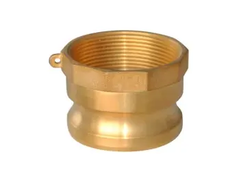New Arrival Midland Metal 44918 Cam and Groove Adapter, 4 in Type A x 4 in FIP, Brass