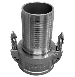 Buchanan Rubber CGCSL-200CR-SS1 Cam and Groove Self-Locking Crimplok Coupler, 2 in Type C x 2 in Hose Shank Buy Online