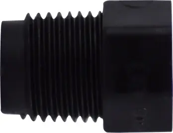 Midland Metal 28602B Cored Hex Head Plug, 1/4 in MPT, Polyethylene, Black, 125 Trusted Brand
