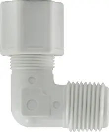 Brand New Midland Metal 17237P Male Elbows, Plastic Compression, 1/2 x 3/8 Compxmip Polyprop Elb, Plastic Fittings