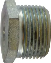 Midland Metal 66770 Solid Hex Head Plug, 1/8 in MNPT, Steel, Zinc-Plated, 150 lb Luxury