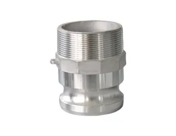Shop Now Buchanan Rubber CGF-200-SS1 Cam and Groove Adapter, 2 in Type F x 2 in MNPT, Stainless Steel