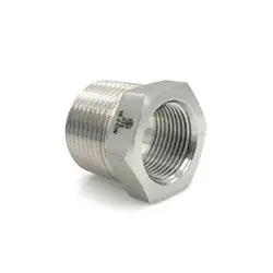 Crafted Stainless Adapters SS5406-12-08 Hex Reducer Bushing, 3/4 in MNPT x 1/2 in FNPT, Stainless Steel
