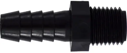 Crafted Midland Metal 33012P Adapter, 3/8 in Hose Barbed x 1/4 in MIP, Polypropylene