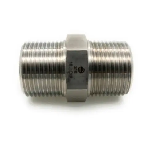 Stainless Adapters SS5404-12-04 Reducing Hex Nipple, 3/4 in MNPT x 1/4 in MNPT, 1.771 in L, Stainless Steel Special Offer