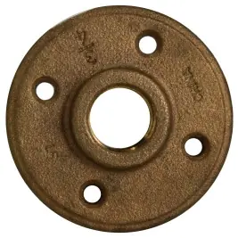Midland Metal 44782LF Floor Flange, 1 in FPT, Brass, 125 Cheap
