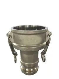 Buchanan Rubber DA-3020-SS Cam and Groove Reducer Coupler, 3 in Female Coupler x 2 in Male Adapter, Stainless Steel Latest
