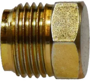 Midland Metal 12098 Cored Plug, 3/4 in Inverted Flared, Brass Shop Now