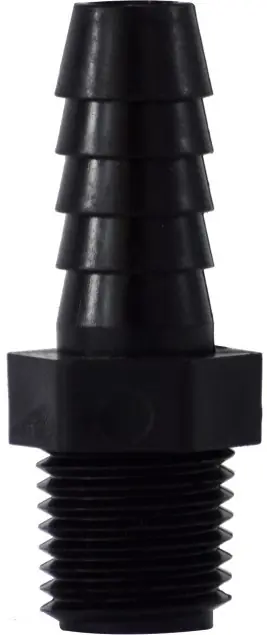 Midland Metal 33018P Adapter, 1/2 in Hose Barbed x 3/4 in MIP, Polypropylene Latest