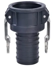 Buchanan Rubber CGC-400-PP Cam and Groove Coupler, 4 in Type C x 4 in Hose Shank, Polypropylene Budget
